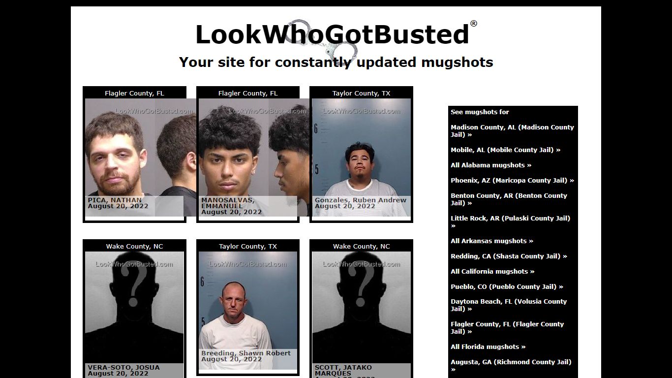 LookWhoGotBusted.com